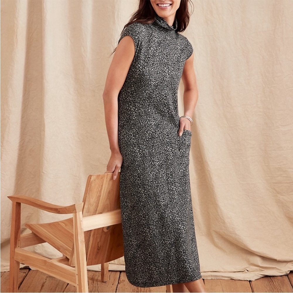 Like New Garnet Hill Sleeveless Stretch Midi Dress Size Large